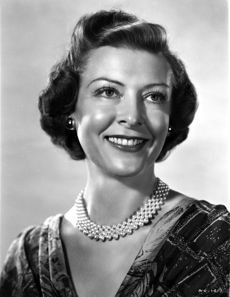 Ann Doran Looking Away classic photo print wearing a necklace.