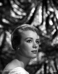 Inger Stevens wearing earrings photo print showcasing vintage Hollywood style