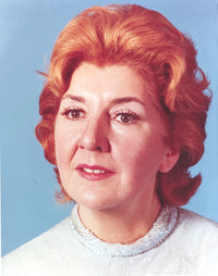 Close-up portrait photo print of Maureen Stapleton in blue blouse