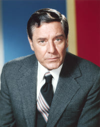 Craig Stevens portrait photo print in gray suit