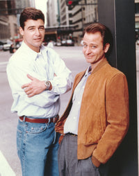 Fisher Stevens posed with a friend portrait photo print