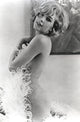 Stella Stevens Nude with Feather Scarf Black and White Portrait Photo Print