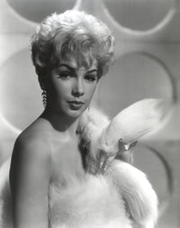 Stella Stevens classic portrait photo print posed in fur