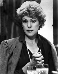 Lynn Redgrave looking away in elegant black dress photo print.