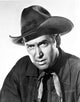 James Stewart Portrait in Black Collar Shirt and Velvet Cowboy Hat Photo Print