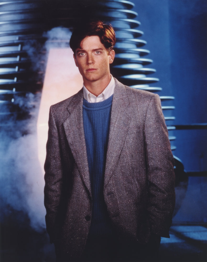 Eric Stoltz posed in a glittering grey suit portrait photo print.