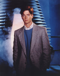 Eric Stoltz posed in a glittering grey suit portrait photo print.