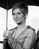 Barbra Streisand Portrait with Umbrella Photo Print
