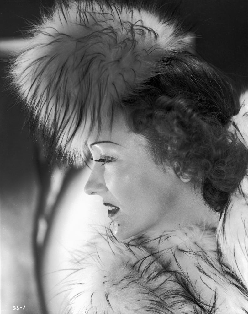 Gloria Swanson Classic Portrait Photo Print showcasing timeless Hollywood elegance.