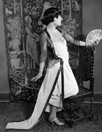 Gloria Swanson classic portrait photo print in side view pose.