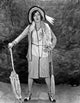 Gloria Swanson classic portrait photo print with umbrella