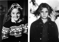 Drew Barrymore seated classic photo print