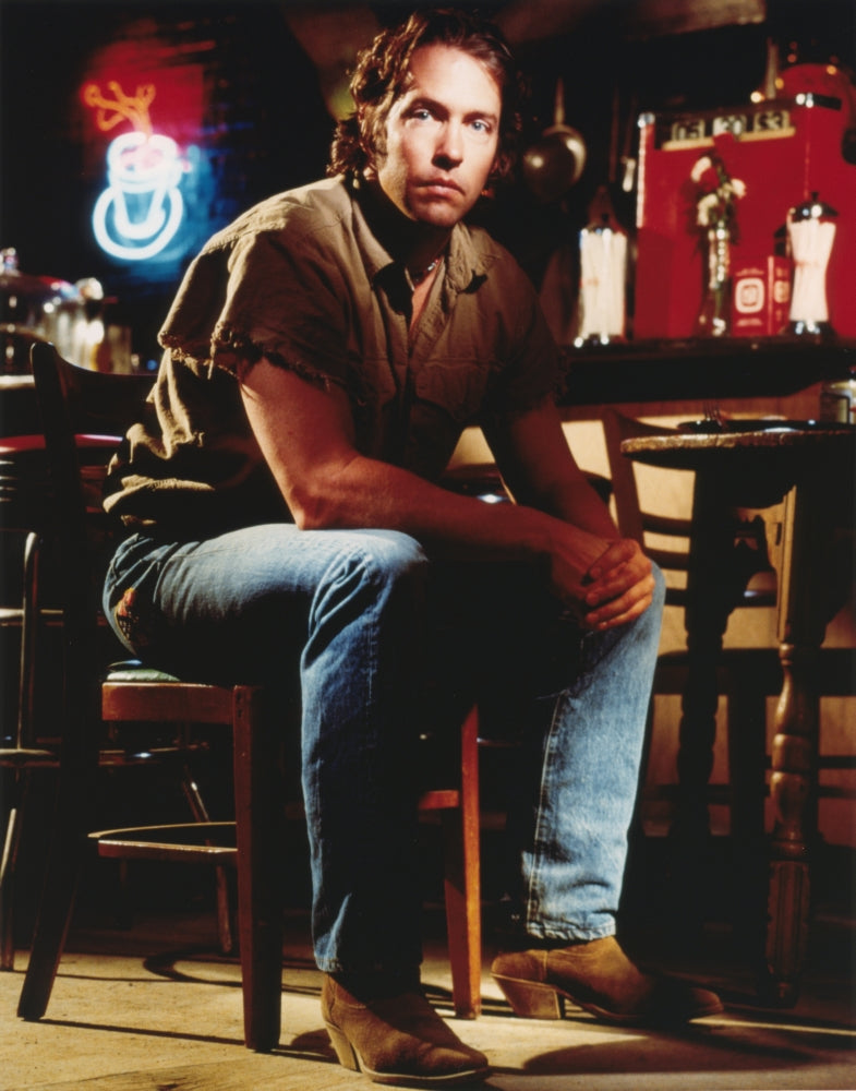 DB Sweeney portrait photo print in denim jeans