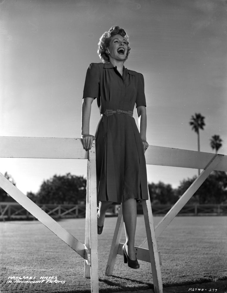 A Portrait of Margaret Hayes with Hurdles Photo Print