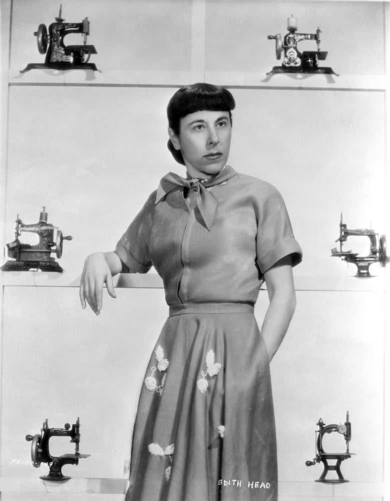 Edith Head classic photo print showcasing the iconic fashion designer.