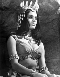 A Portrait Of Martine Beswick Photo Print featuring classic cinema elegance.