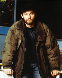 Richard Thomas posed in a brown jacket photo print