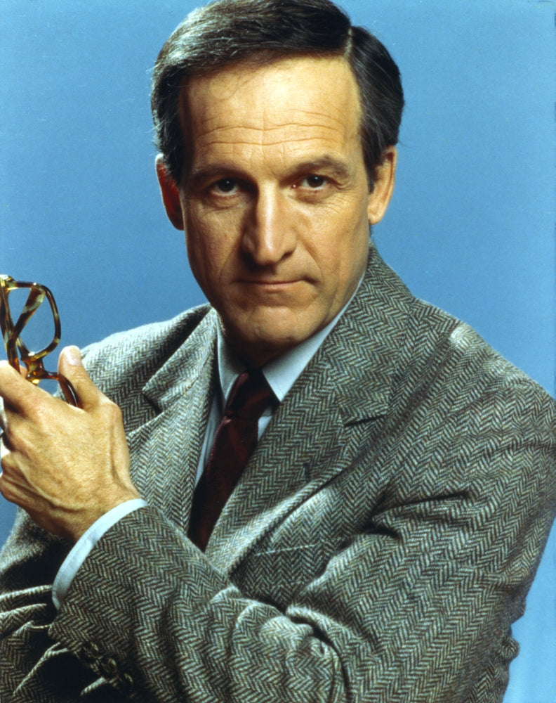Daniel Travanti portrait in black coat and tie photo print