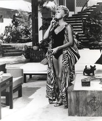 Lana Turner Smoking Cigarette in Swimsuit Photo Print