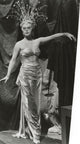Lana Turner portrait photo print wearing gown and mask