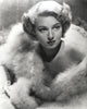 Lana Turner wearing furry coat portrait photo print.