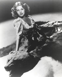 Classic portrait photo print of Lana Turner in vintage style
