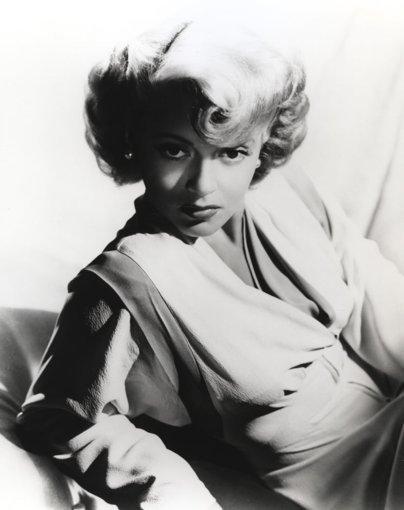 Lana Turner in a classic white dress photo print.