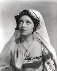 Lana Turner portrait photo print in elegant dress with veil