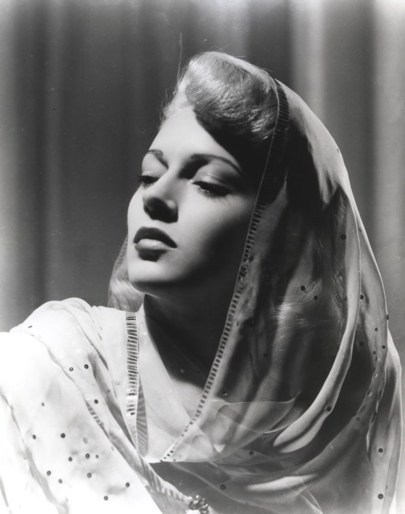 Lana Turner portrait photo print with eyes closed