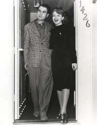 Candid portrait photo print of Lana Turner with a man, classic shot.