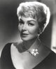 Lana Turner portrait in black dress with necklace photo print