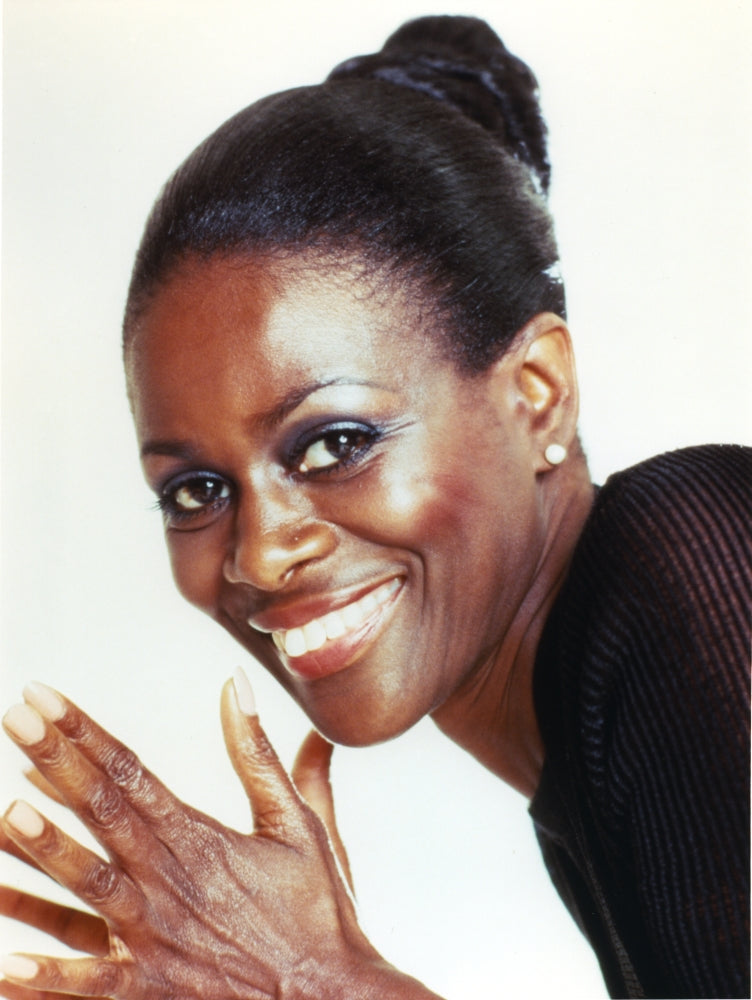 Cicely Tyson portrait in black dress photo print