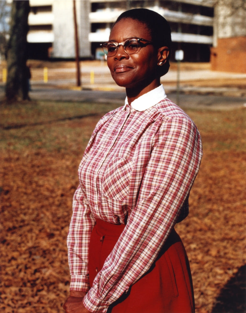 Cicely Tyson portrait photo print in red skirt