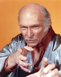 Lee Van Cleef Portrait Photo Print on Grey Orange Background
