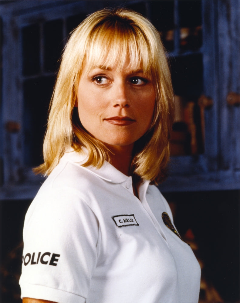 Darlene Vogel portrait photo print in white polo shirt