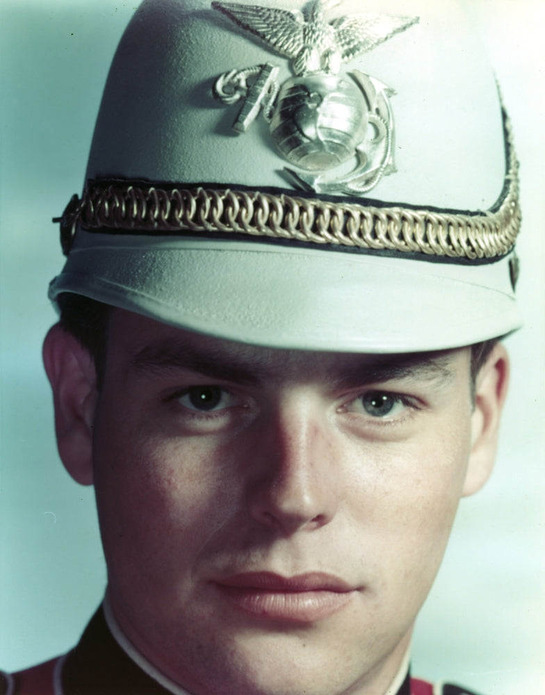 Robert Wagner in white cap photo print.