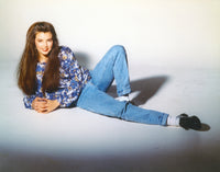 Angela Watson Portrait in Blue Jeans Photo Print