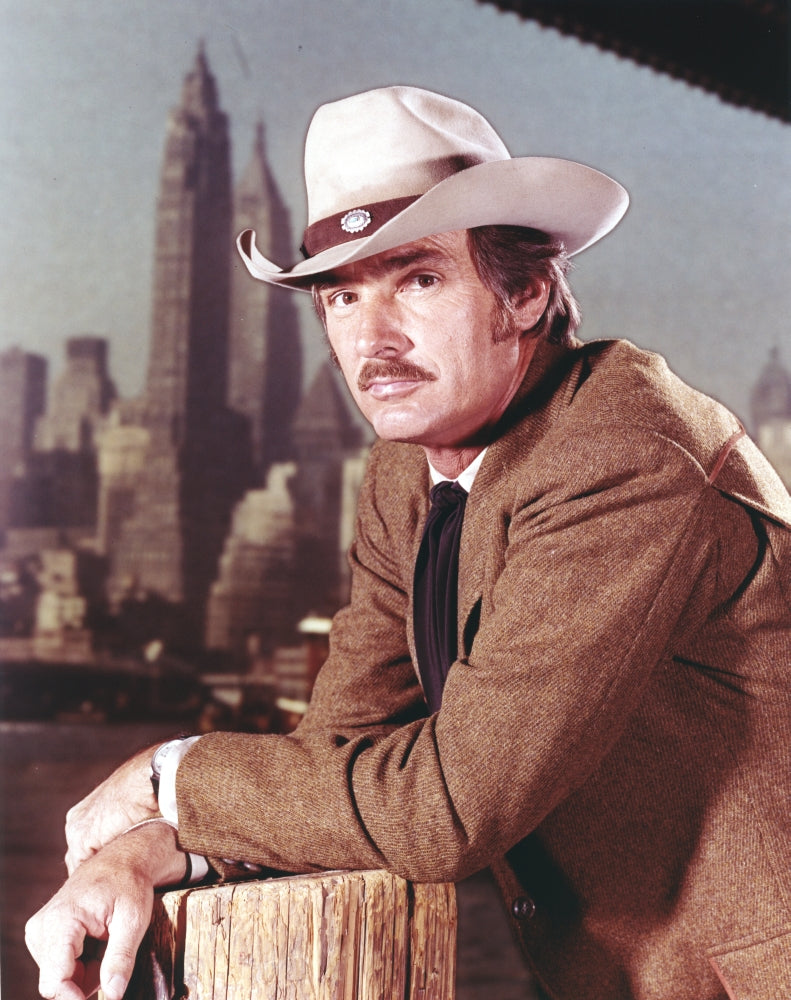Dennis Weaver portrait photo print in brown jacket