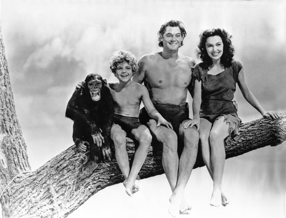 Johnny Weissmuller family classic movie scene photo print