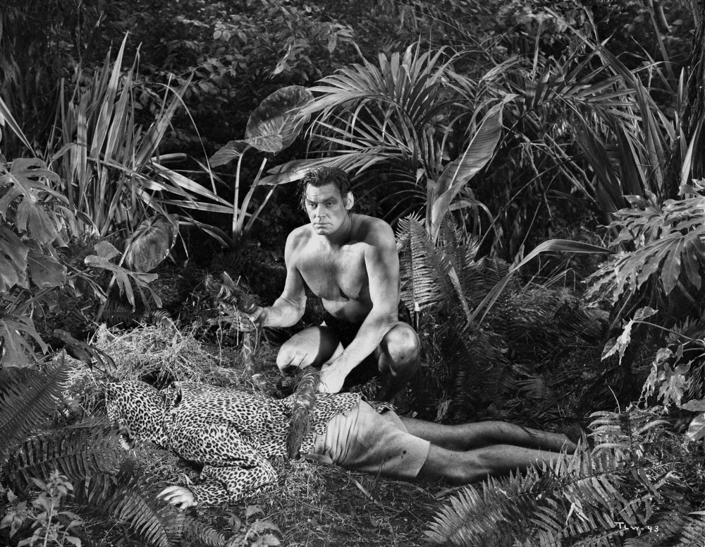 Johnny Weissmuller classic movie scene photo print.