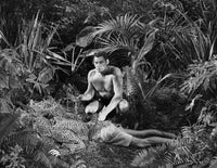 Johnny Weissmuller classic movie scene photo print.