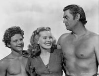 Johnny Weissmuller black and white photo print