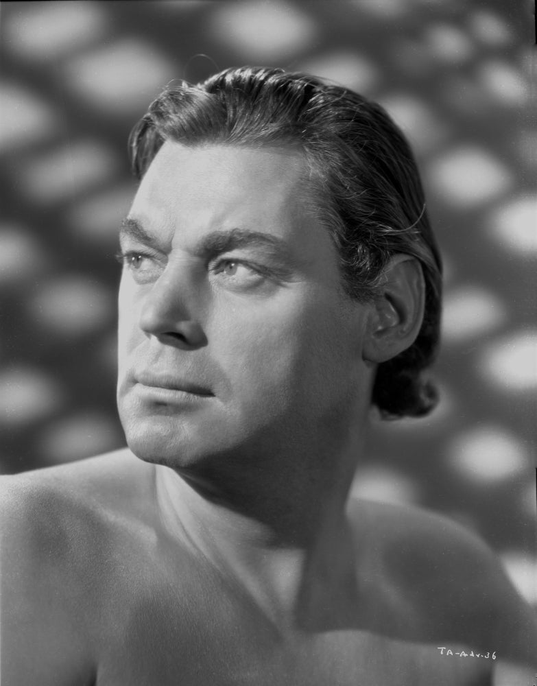 Close-up portrait photo print of Johnny Weissmuller