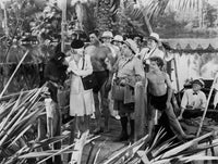 Johnny Weissmuller welcoming a lady classic movie scene photo print.