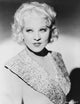 Mae West portrait photo print in elegant white dress, classic Hollywood art