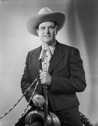 A Portrait Of Ray Whitley Photo Print showcasing classic photography.
