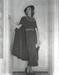 Loretta Young Polkadot Long Dress Photo Print