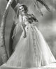 Loretta Young in white long wedding dress photo print