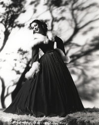 Loretta Young Long Gown Balloon Photo Print featuring vintage Hollywood elegance.