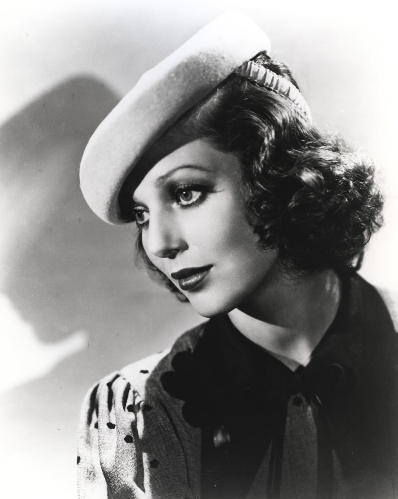 Loretta Young Side Pose Photo Print in classic vintage style.